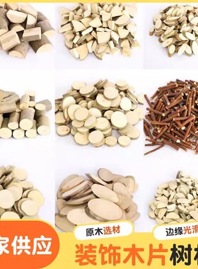 DIY木片树木片干树枝原木片幼儿园木工坊低结构区域活动材料木片