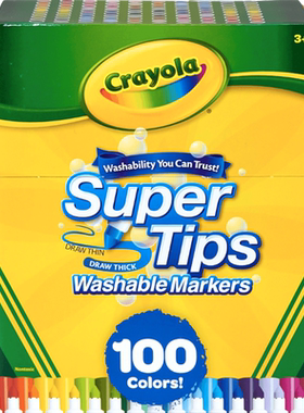 Crayola100色美术画画水彩笔