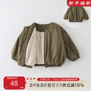 中小童宝宝加绒加厚上衣AW664 儿童秋装 男童外套秋冬款 2025新款