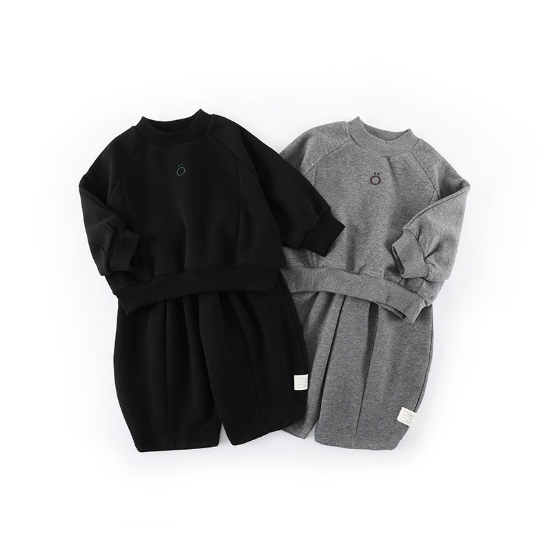 男童春季两件套2026新款长袖长裤运动套装男童韩版卫衣套装AT010