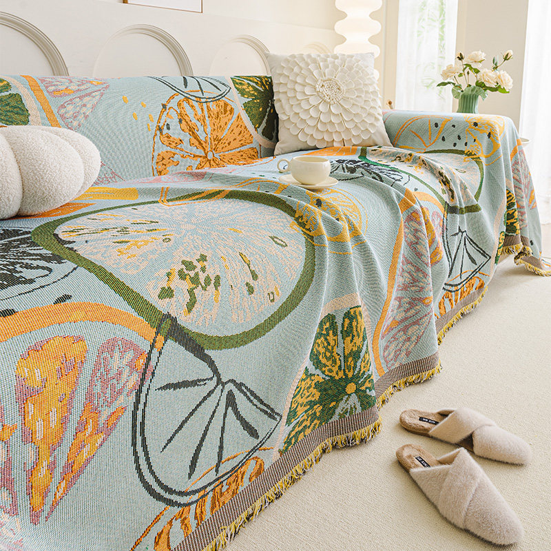 2025新款沙发巾一整张全盖盖布北欧ins田园风四季通用沙发垫套罩