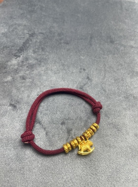 小马盘缠手工编织手绳本命年红绳手链男女情侣款礼物