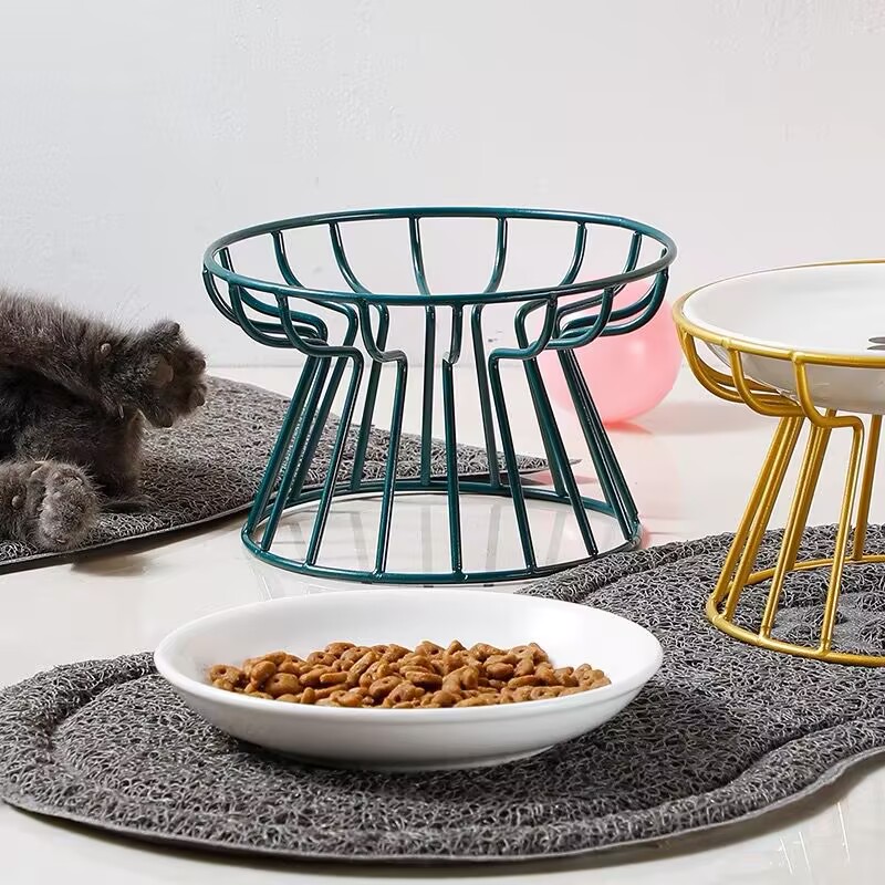 猫碗猫粮盘冻干可爱陶瓷碟