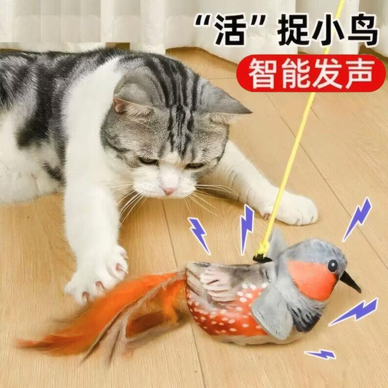 猫咪玩具鸟仿真发声小鸟小奶猫狸花猫居家自嗨解闷消耗体力逗猫棒