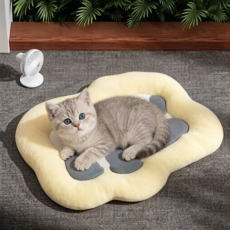 猫垫子睡觉用夏天凉垫猫咪凉垫卡通造型趴趴垫午睡垫高颜值布偶猫