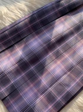 春日部【浪漫不死】原创紫色格裙jk制服裙正统女短百褶正版辣妹