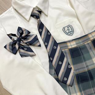 春日部 原创平角领结免打领带现货jk制服小物优等深色 淞野学园
