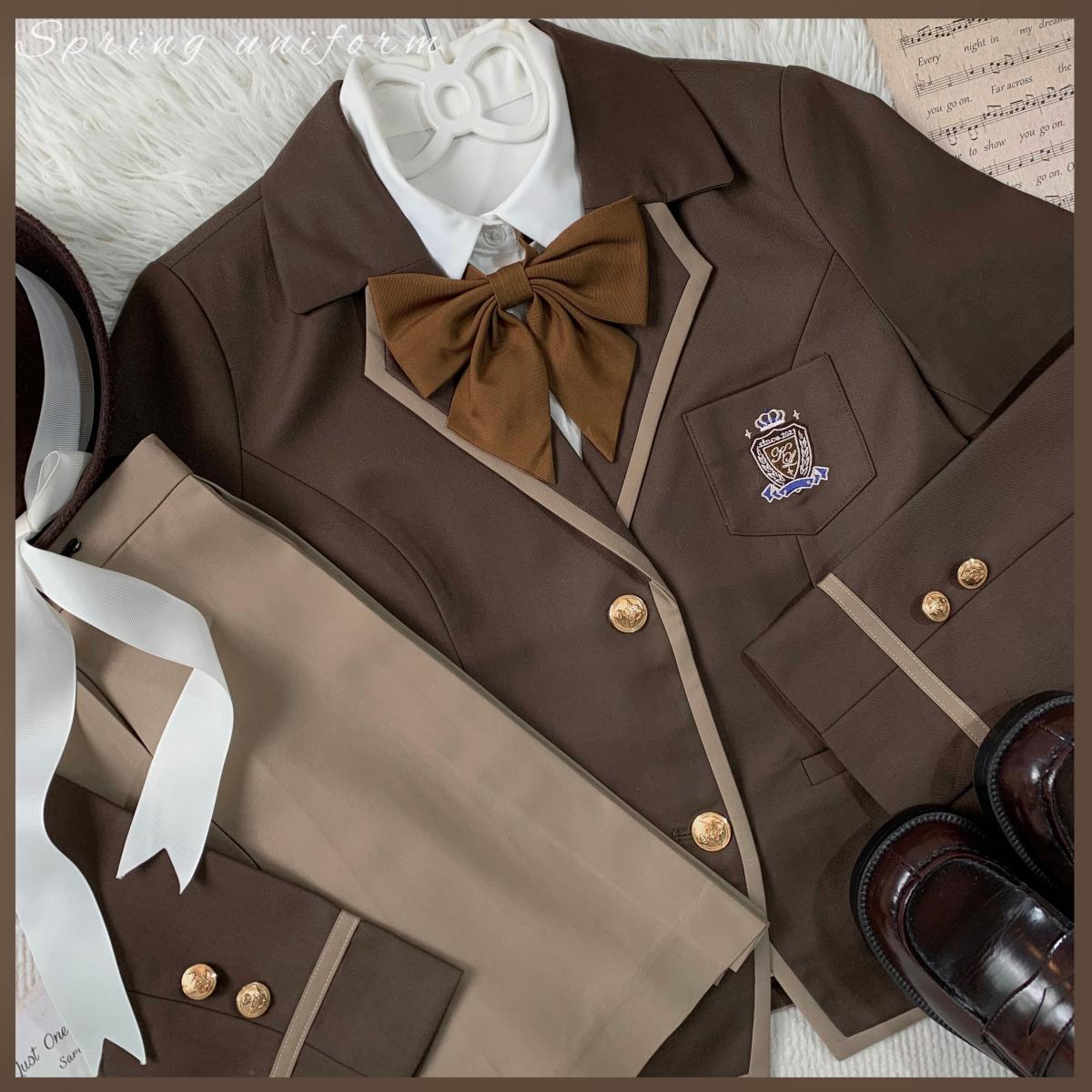 克莱国际套装棕色优等西服外套