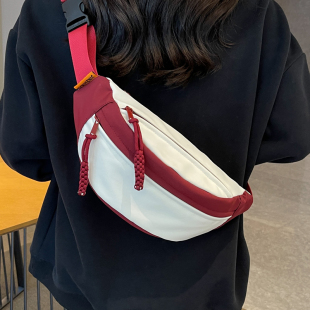 斜挎包胸包女2025新款高级感女式单肩包骑行小挎包运动腰包男款潮