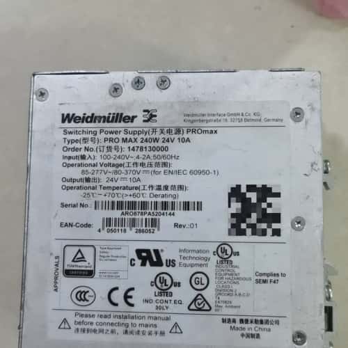 议价Weidmuller/魏德米勒PRO MAX 240W 24可维修