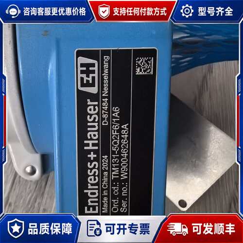议价E+H温度传感器TM131-5Q2F6/1A6，2024可维修