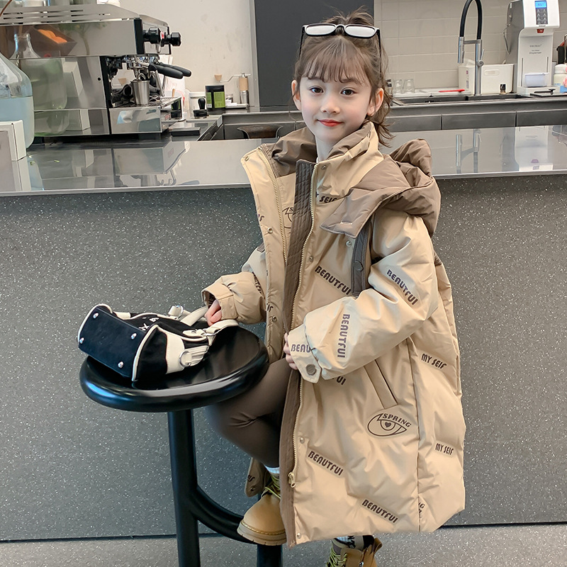 儿童白鸭绒加厚长款大被子外套