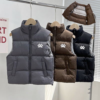 儿童羽绒马甲中大童秋冬加厚