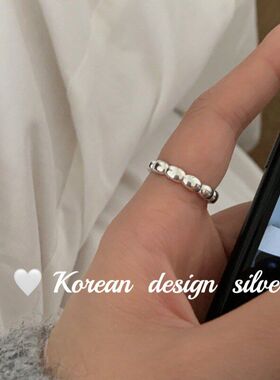 设计东戴S925光面韩国饰品大门