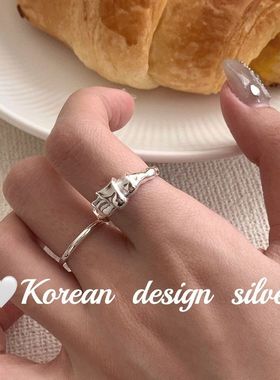 ins开口韩版风层次感高级感戒指