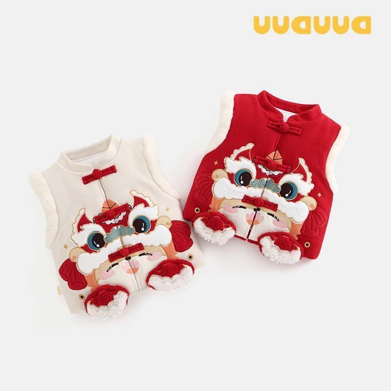 衣服婴幼儿DUa类夹棉女宝宝马甲