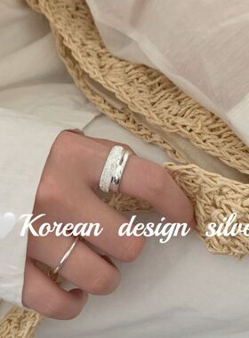 设计银饰ins简约S925风韩国女感
