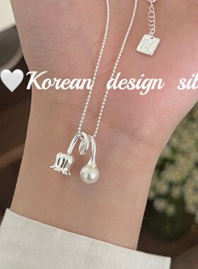 925纯银铃兰小众风韩国银饰气质