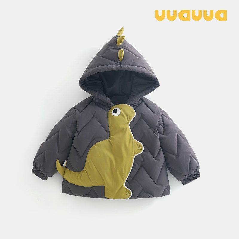 2025白加厚儿童DU衣服小童新款