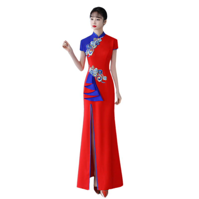 走秀旗袍裙中国风演出服
