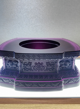 透亮琉璃发光增高底座内置LED灯佛像托座佛堂礼佛客厅居家摆件