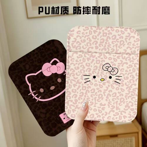 粉纹可爱猫kt便携翻盖化妆镜