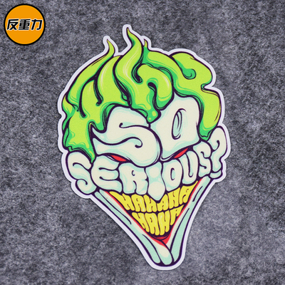 小丑车贴炫酷摩托车贴防水防晒