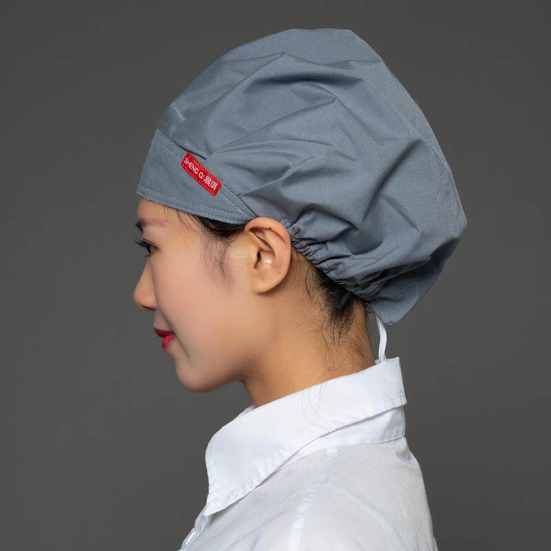 女式厨房帽子防油烟女款做饭炒菜防掉发厨师帽车间防尘餐饮工作帽