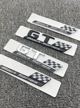 23款奔驰新A级GTGTCGTR车标改装赛道blackseries版标志车贴后尾标