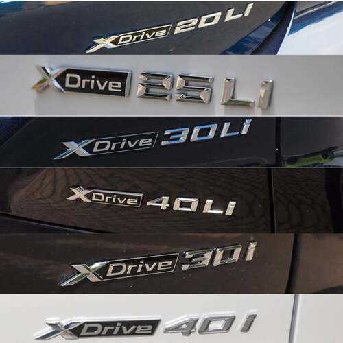 适用宝马新款X1X2X3X4X5X6X7尾标XDRIVE28 30 35 40 48 50i车标M