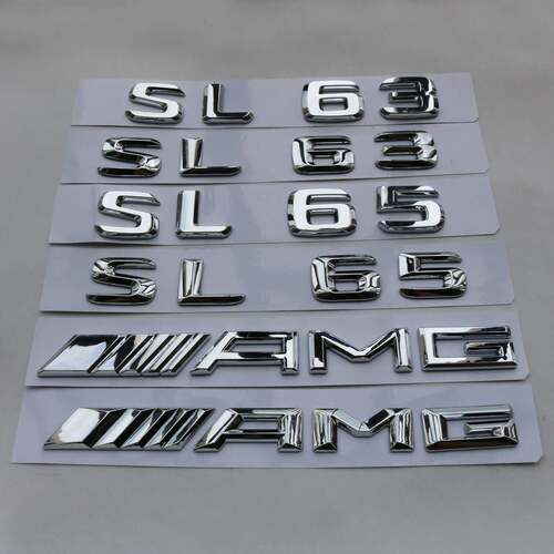 专用于奔驰SL63 SL65 AMG改装车标字标后尾标V8BITURBO叶子板侧标