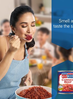 PureFoods Corned Beef 100%菲律宾进口原味牛肉罐头即食150g