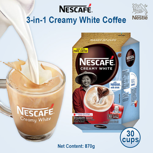 Nescafe Creamy White Coffee 870g (30cups) 3in1 Coffee咖啡