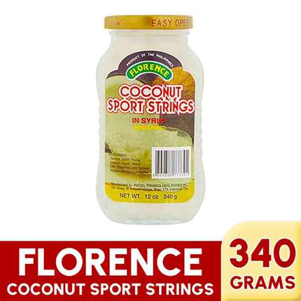 Florence CoCONUT Sport Strings  In Syrup Nacapuno 340g