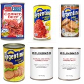 Corned Purefoods Beef Argentina 菲律宾特产牛肉猪肉罐头进口