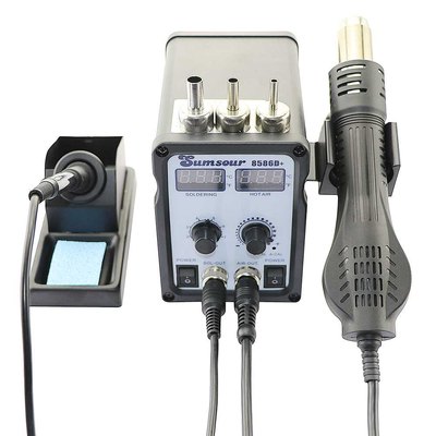 速发Soldering Iron Sumsour 8586D+ Double Digital Display 2 i