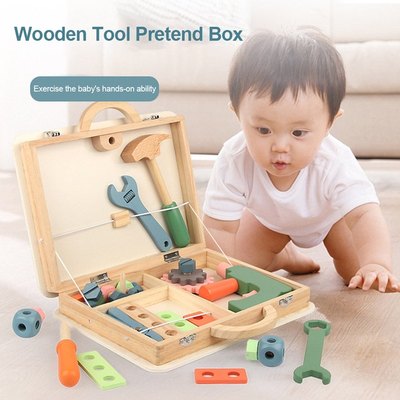 Montessori Toys Wooden Tighzte Screws Nut Disassembly Assem