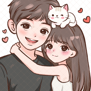 Q版 手绘头像设计定制情侣宠物真人照片动漫卡通头像漫画人物绘画