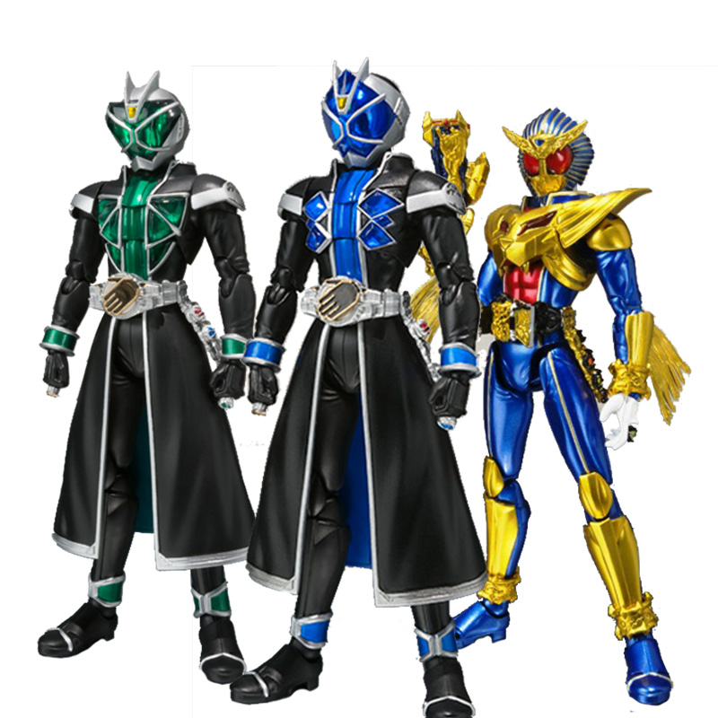 万代 shf 假面骑士wizard 水 风 魔法师 兽爷 法爷 可动人偶手办b