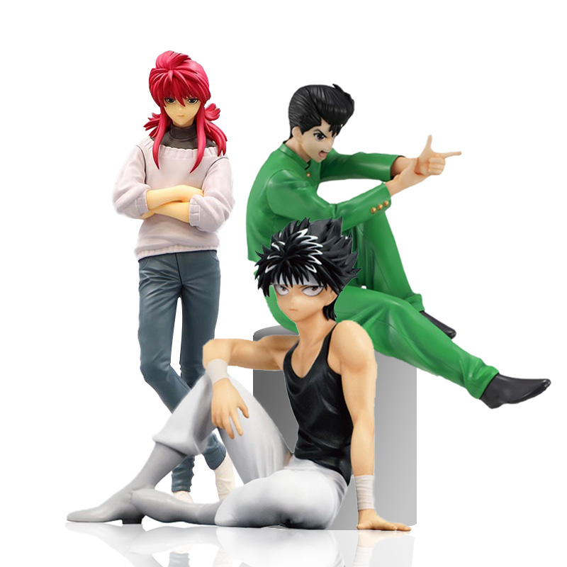 幽游白书 藏马 浦饭幽助 飞影 坐姿 泡面压 手办景品摆件