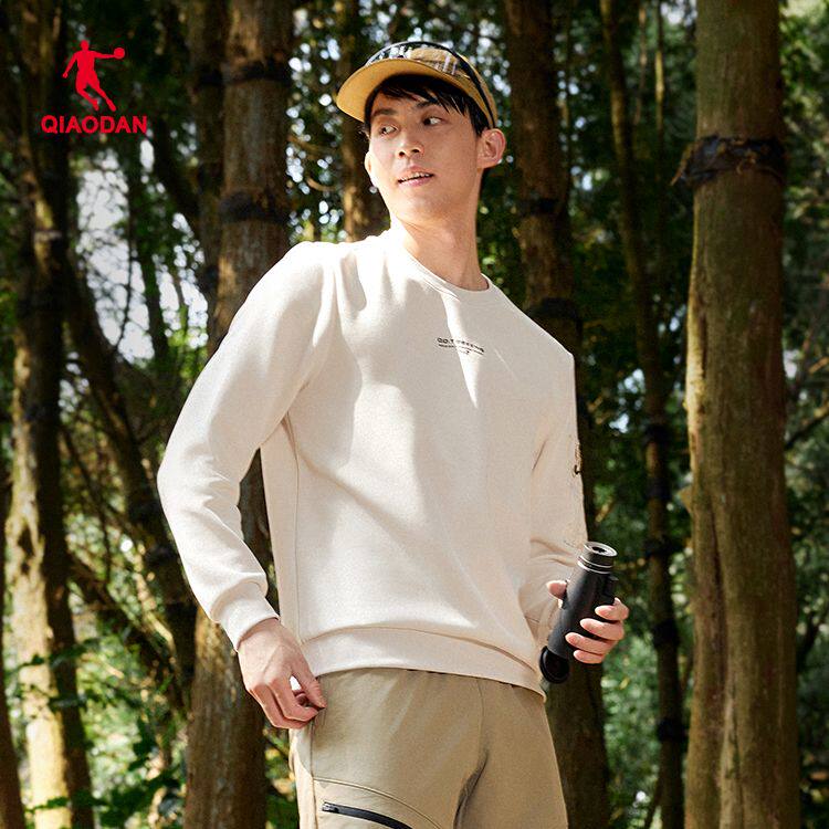 乔丹运动卫衣男款2025年秋季圆领针织套头上衣宽松休闲时尚打底衫