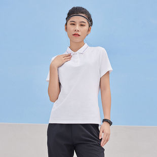 乔丹专业运动综训针织短袖T恤衫女性2025秋季透气吸汗速干polo衫