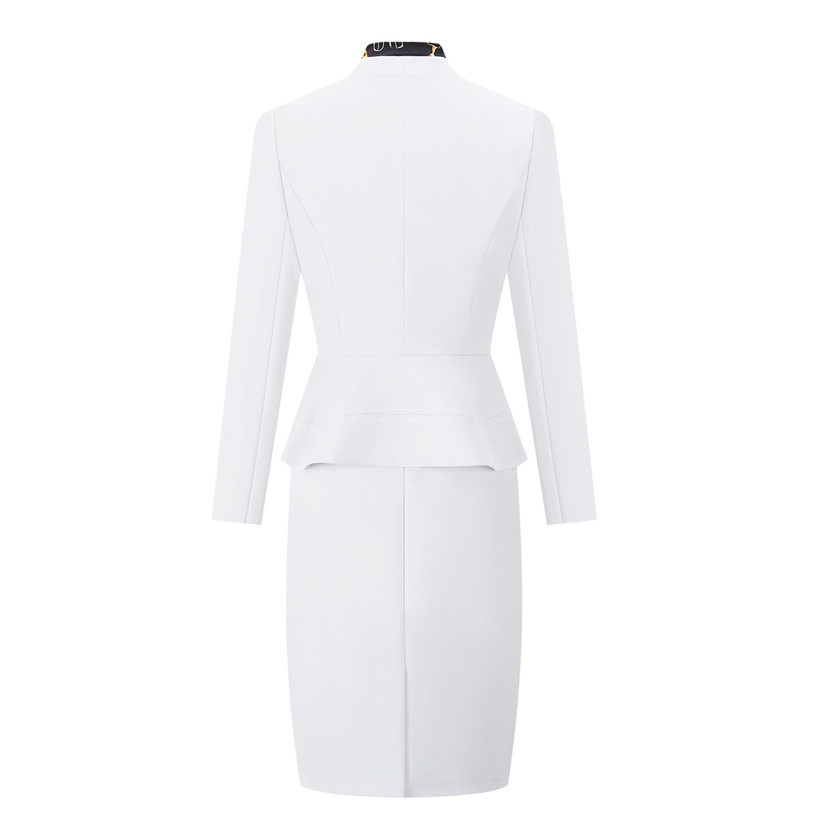 OCCUPATION: WHITE SUIT TEMPERAMENT GODDESS FAN HOST FORMAL WEAR JEWELRY STORE SHOPPING GUIDE TEACHER WORK CLOTHES UNIFORM