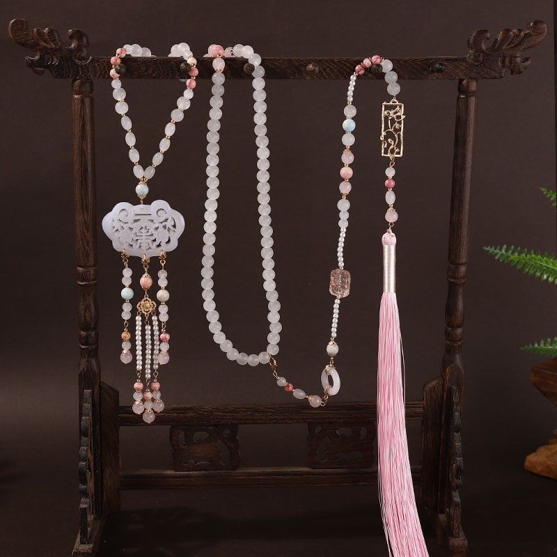 古风长项链长流苏明制软璎珞