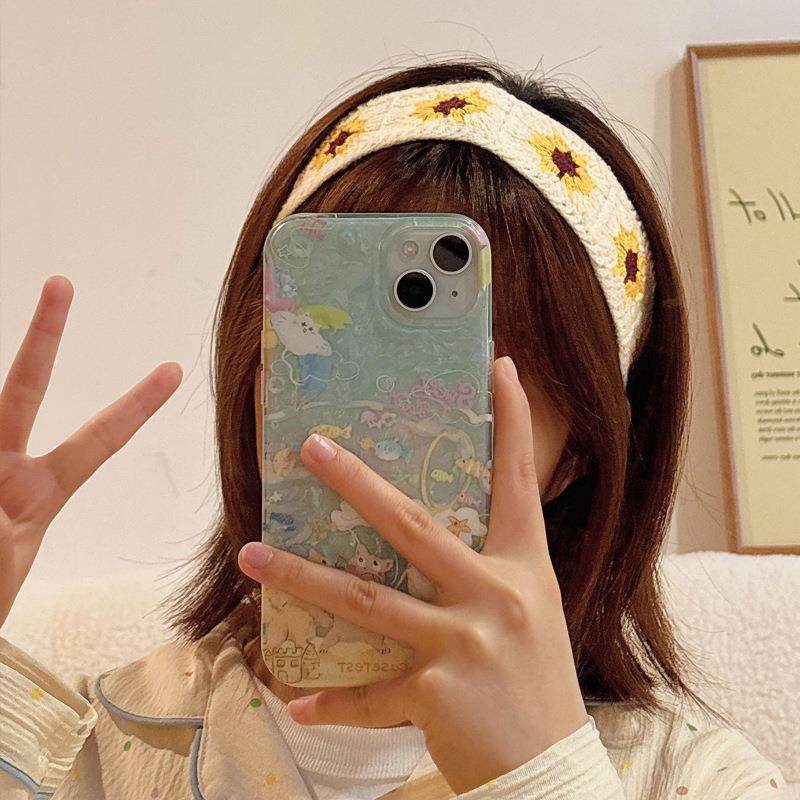 针织刺绣魔术贴发带女2025新款洗脸前额刘海碎发整理神器发饰发箍,家庭/个人清洁工具,束发带,淘宝优惠券,粉丝福利购,淘宝优惠卷