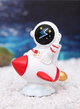 卡通太空人星星灯太空人宇航员雕塑摆件科技馆商场网红装饰小夜灯