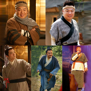 棉麻群演古装 男士 厨师服 古装 影视武林外传吕秀才李大嘴同款