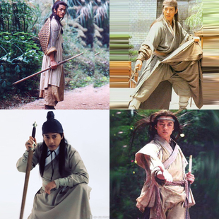 影视古装令狐冲同款古装棉麻武侠古装侠客服浪子剑客古装服