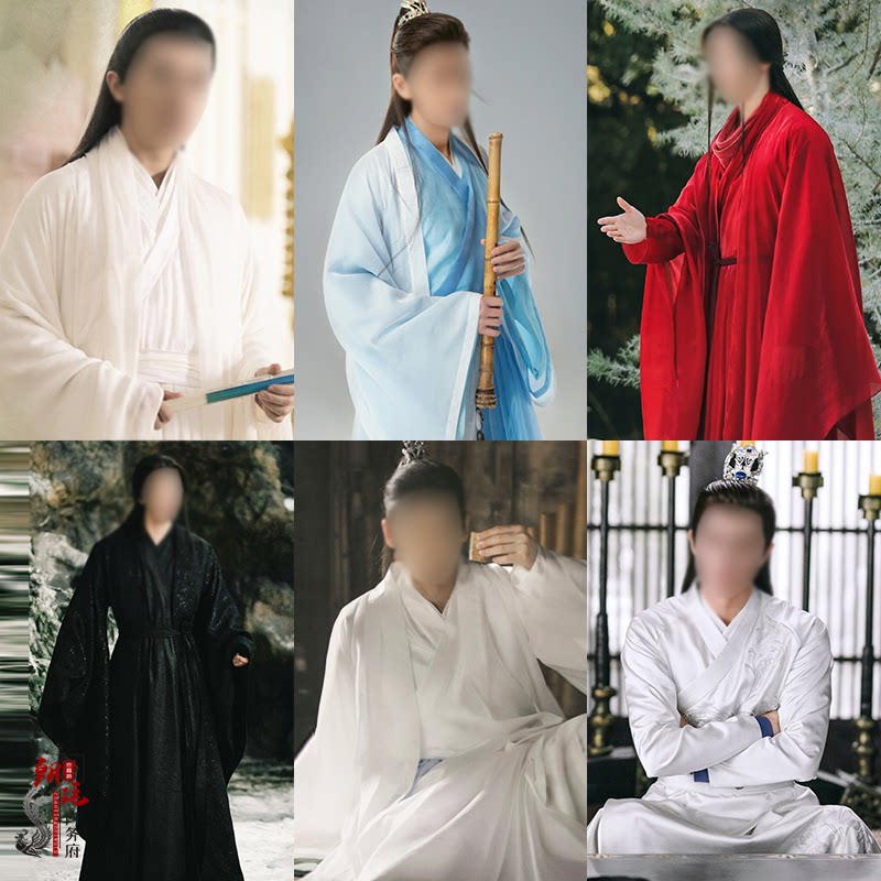 影视古装帝君同款古装仙侠男古装汉服飘逸公子服书生服