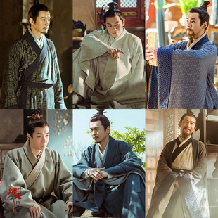 影视明朝同款古装明朝男古装文臣大臣服棉麻群演书生服